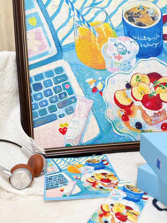 SEREN ART Blue Morning 528 Piece Puzzle SEREN ART