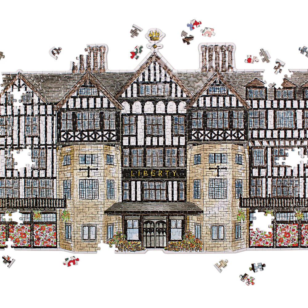 Liberty London Tudor Building 750 Piece Shaped Jigsaw Puzzle Galison