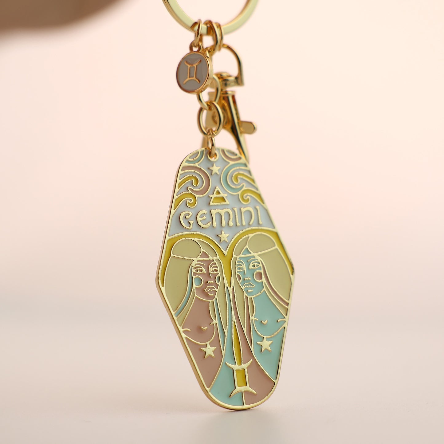 Zodiac Motel Keychain – Vintage Astrology Sign Gift