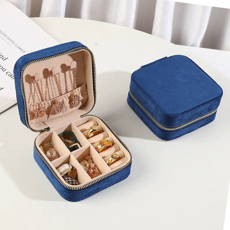 Custom Travel Jewelry Box – Personalized Organizer with Hooks & Rings
