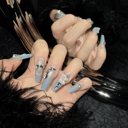 Icy Elegance Press-on Nails V Boutique Studio-New