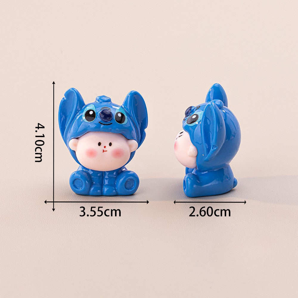 Resin Cartoon Baby Figurines – DIY Keychain & Craft Set