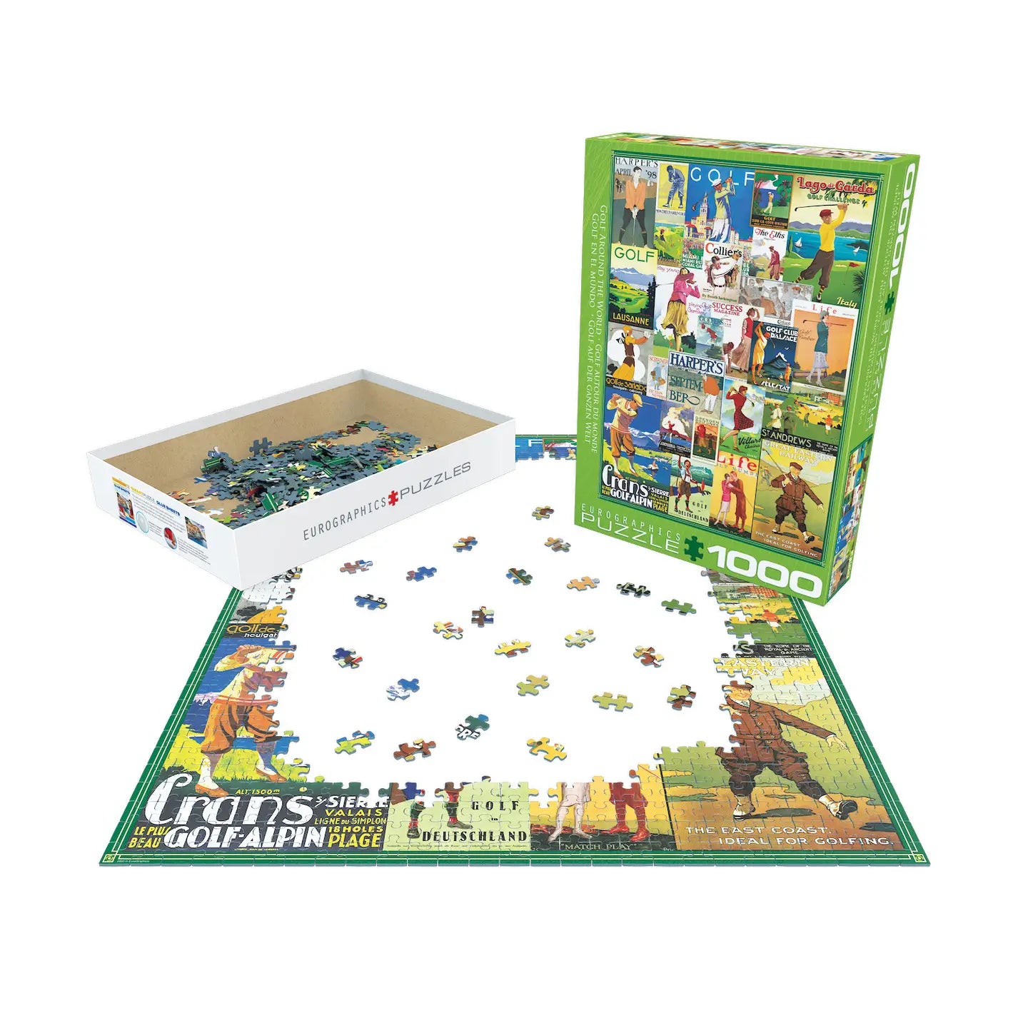 Golf Around the World 1000 Piece Puzzle Eurographics