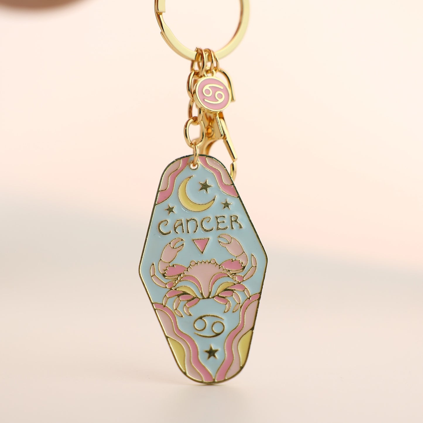 Zodiac Motel Keychain – Vintage Astrology Sign Gift