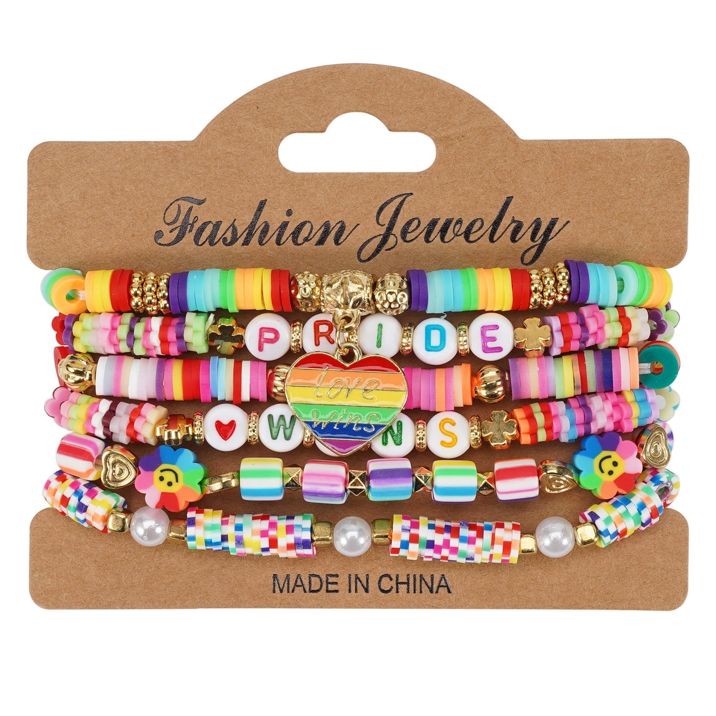 Pride Beaded Bracelet Stack – Rainbow Jewelry for Pride Month