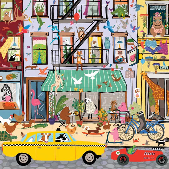 Critter City 500 Piece Family Puzzle Mudpuppy