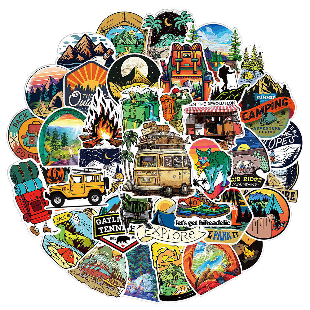 Outdoor Camping Graffiti Stickers - 50Pcs V Boutique Studio-New