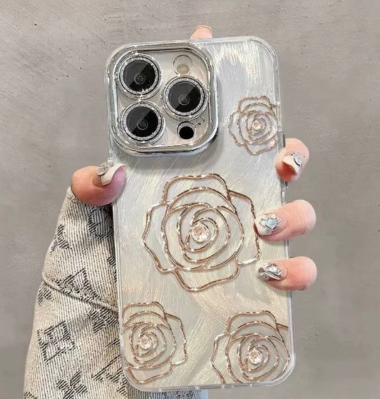 Luxury Camellia Shockproof Phone Case V Boutique Studio
