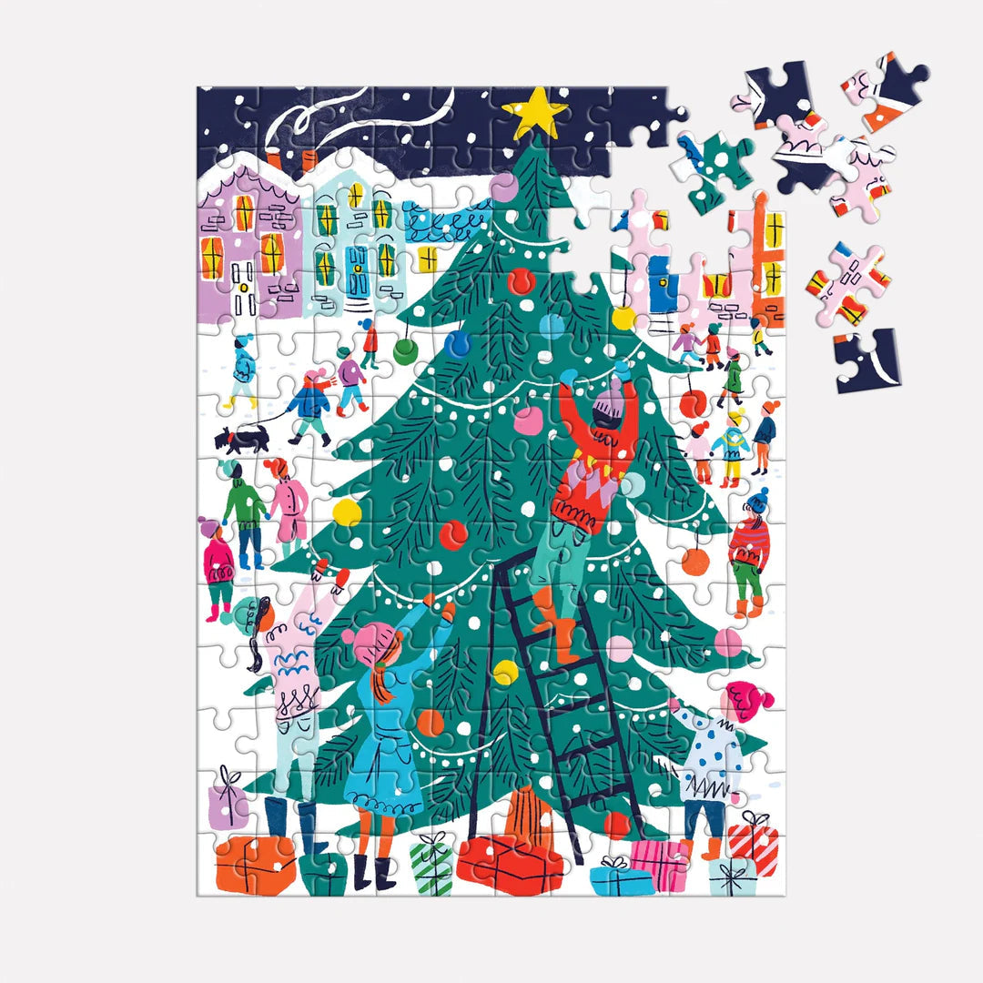 Tree Decorating 130pc Puzzle Ornament Galison