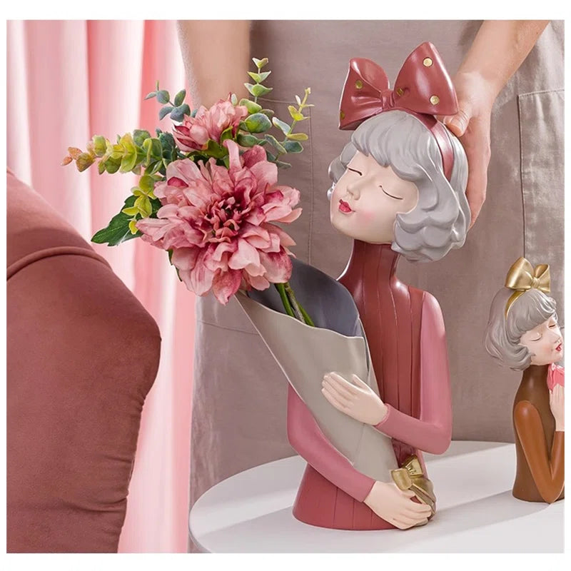 Bow-knot Girl Home Decor Ornament