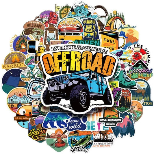 Off-road Travel Stickers - 50pcs V Boutique Studio-New