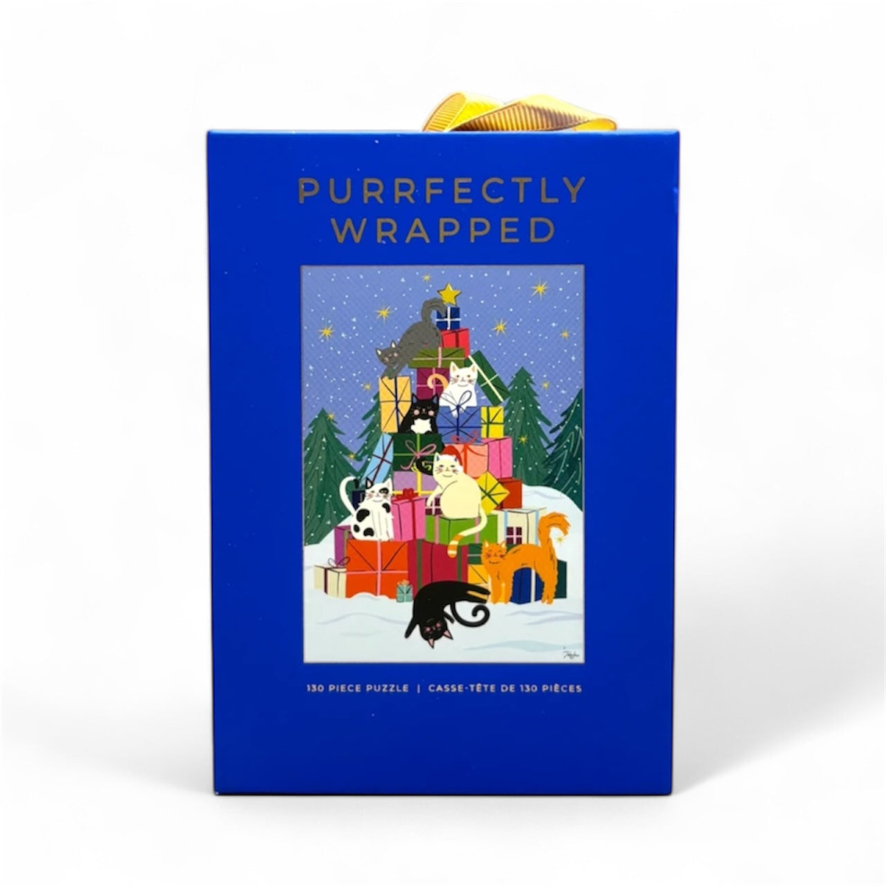 Purrfectly Wrapped 130 Piece Mini Puzzle