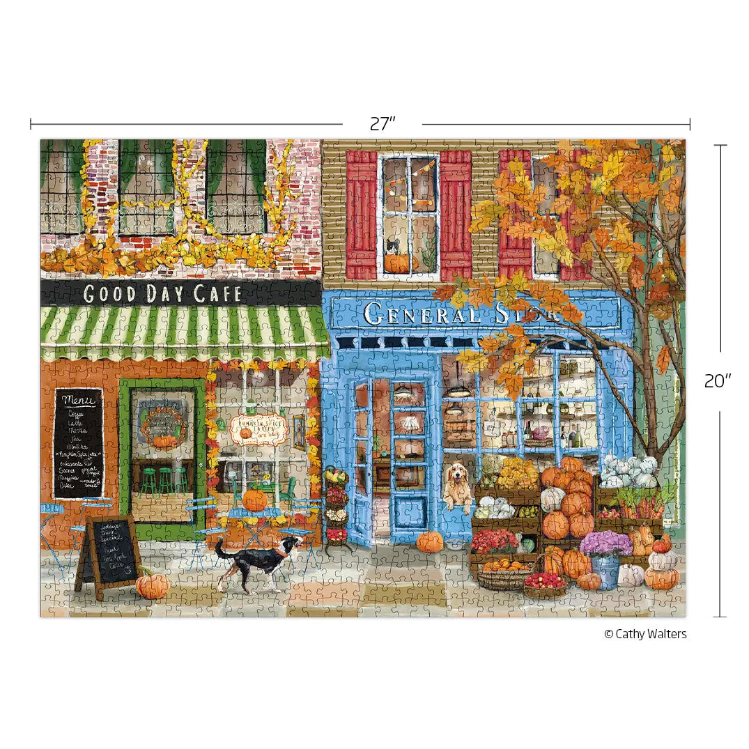 Autumn On Main 1000 Piece Fall Puzzle WerkShoppe