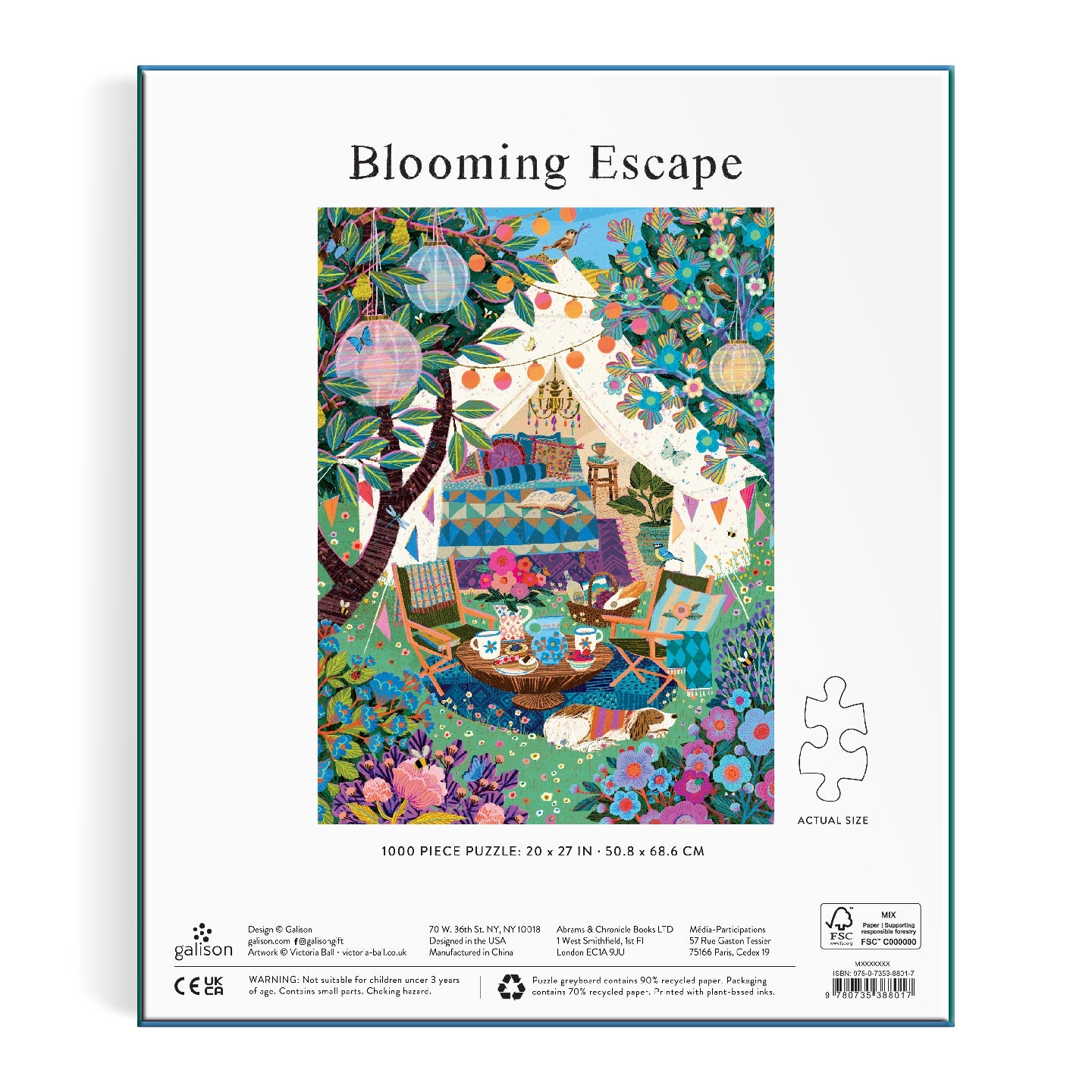 Victoria Ball Blooming Escape 1000 Piece Puzzle