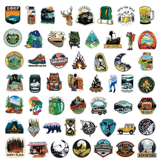 Outdoor Camping Graffiti Stickers - 50Pcs V Boutique Studio-New