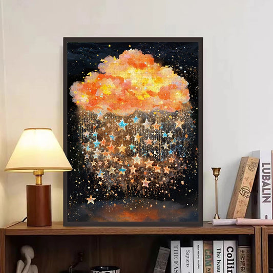 Stars Amid Rosy Clouds Jigsaw Puzzle