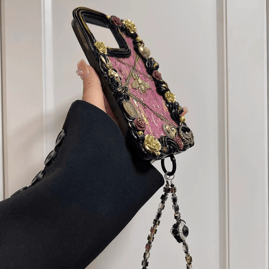 Handmade Custom Vintage Baroque Trendy Phone Case V Boutique Studio
