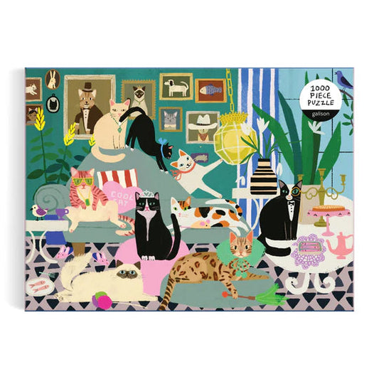 Glamour Cats 1000 Piece Puzzle Galison