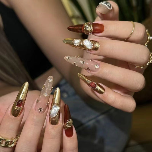 Vintage Glam Press-on Nails V Boutique Studio