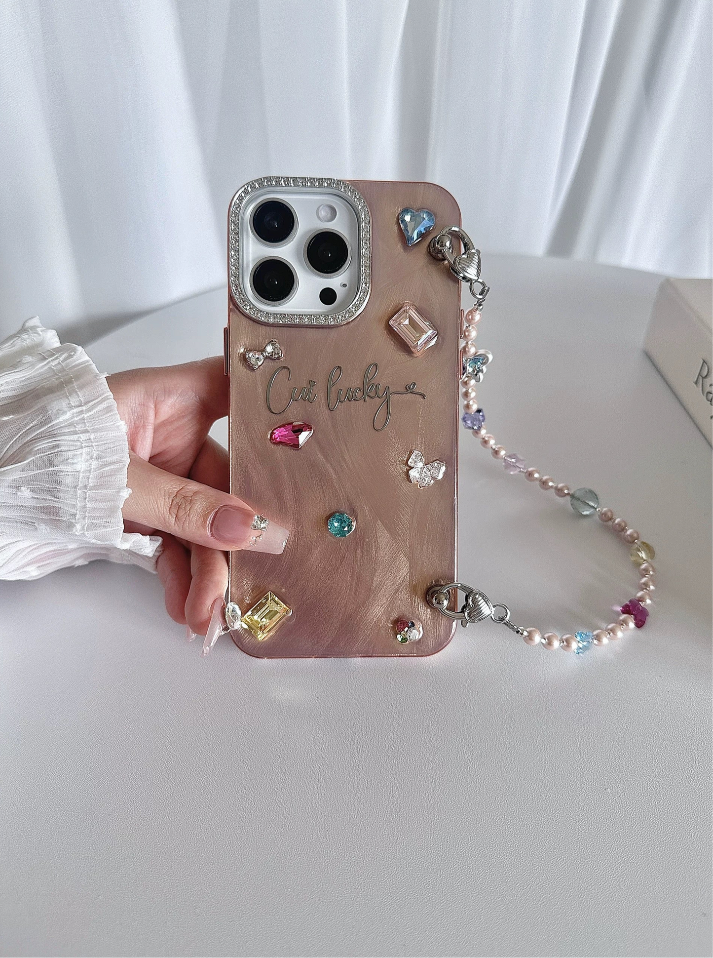 Personalized Name Bling Shell Phone Case V Boutique Studio