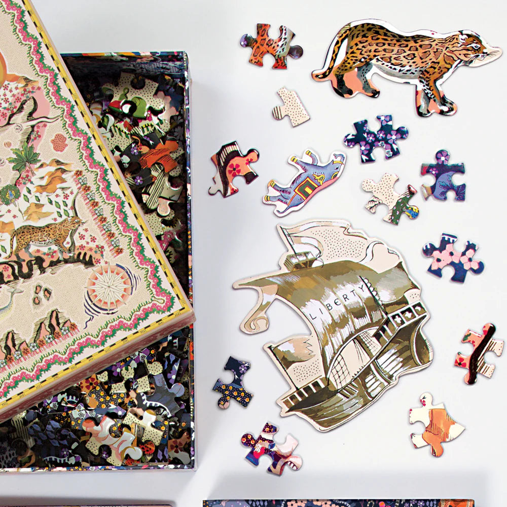 Liberty London Maxine Double-Sided 500 Piece Jigsaw Puzzle Galison
