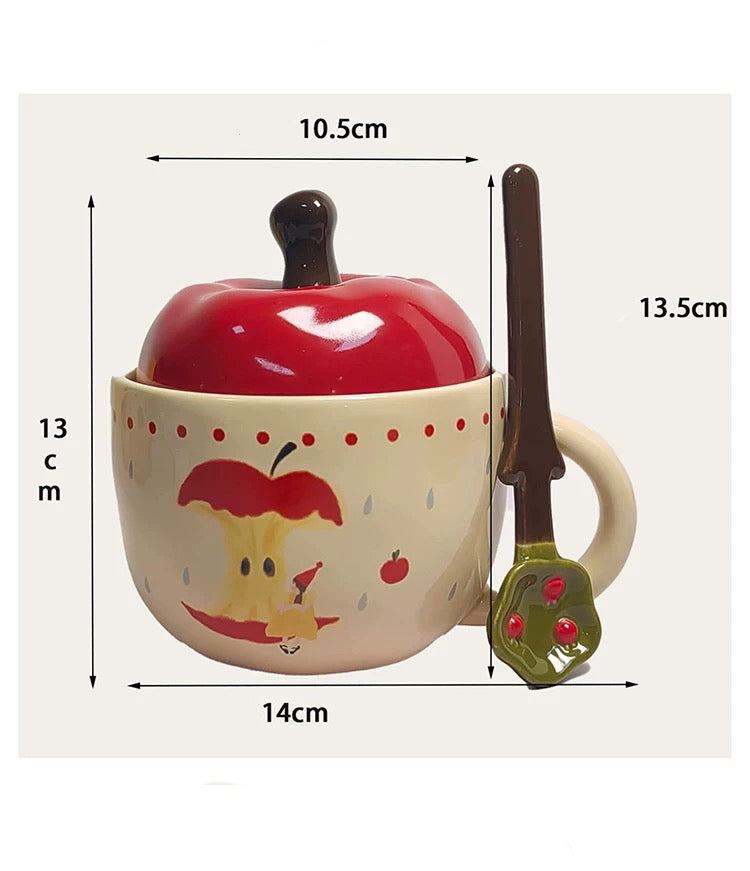 Cute Apple Ceramic Mug V Boutique Studio