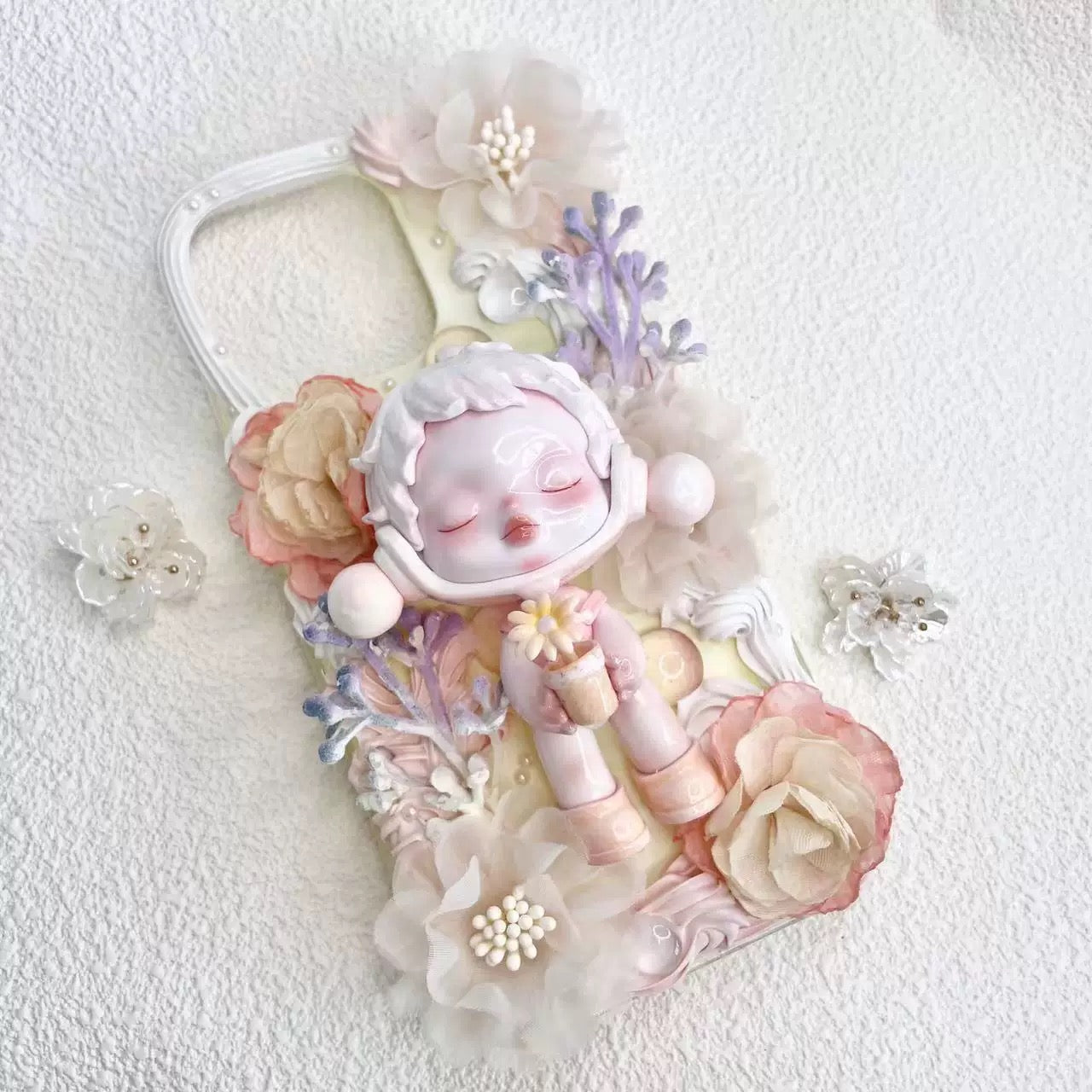 Handmade 3D Cream Doll Phone Case – Kawaii Design
