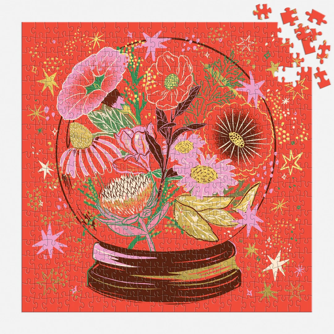 Flower Gazing 500 Piece Foil Puzzle Galison
