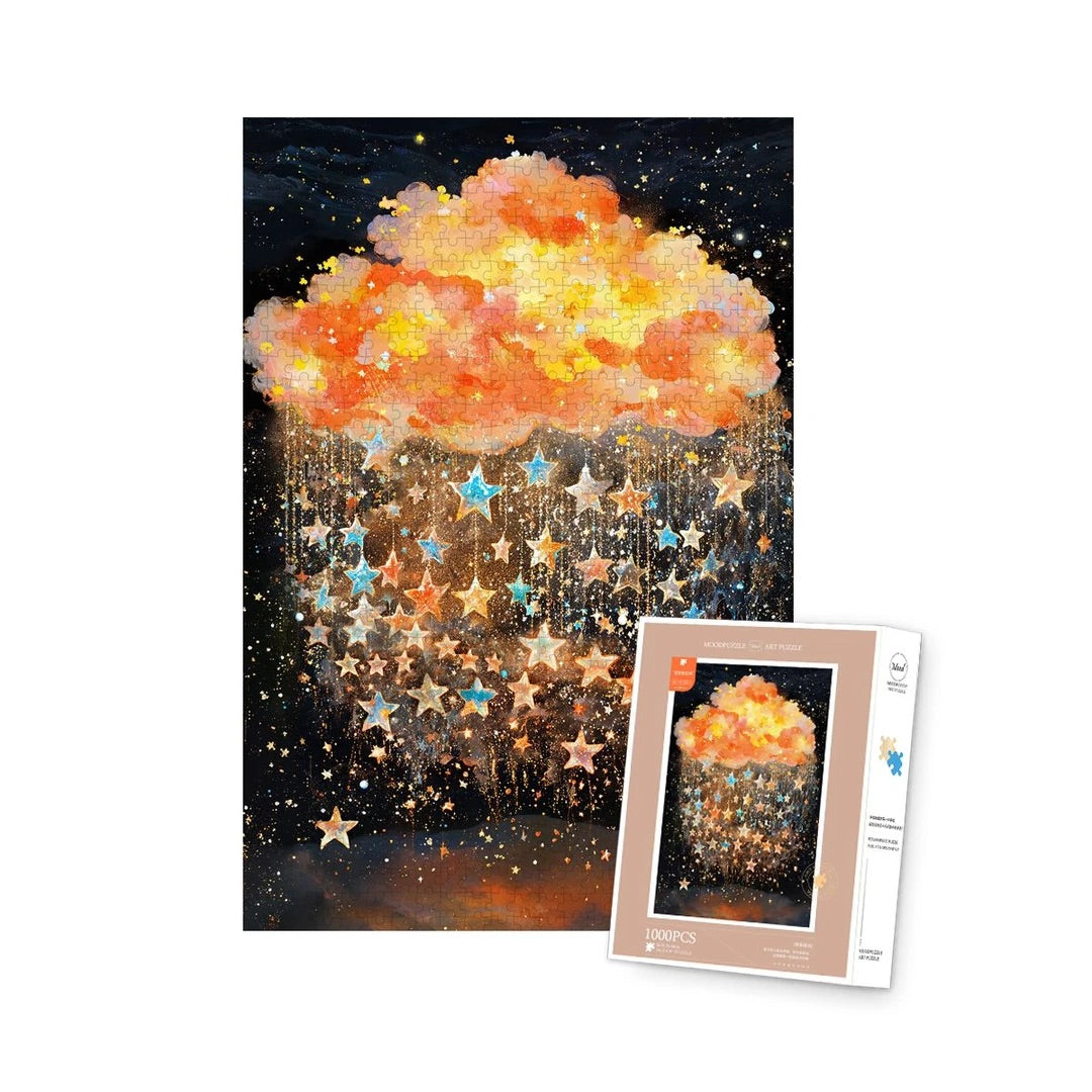 Stars Amid Rosy Clouds Jigsaw Puzzle Mood Puzzle