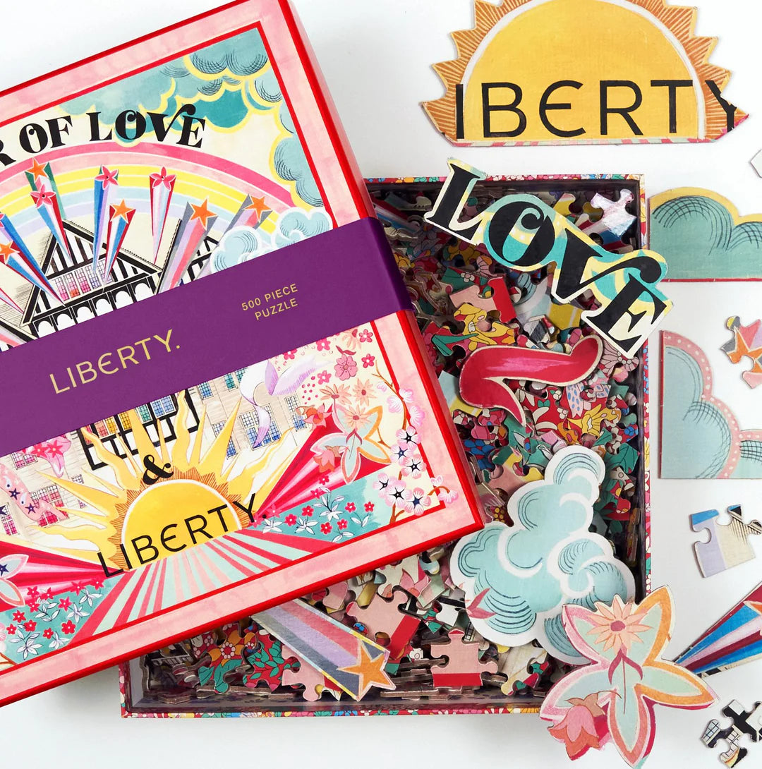 Liberty Power of Love 500 Piece Double Sided Jigsaw Puzzle with Shaped Pieces Galison