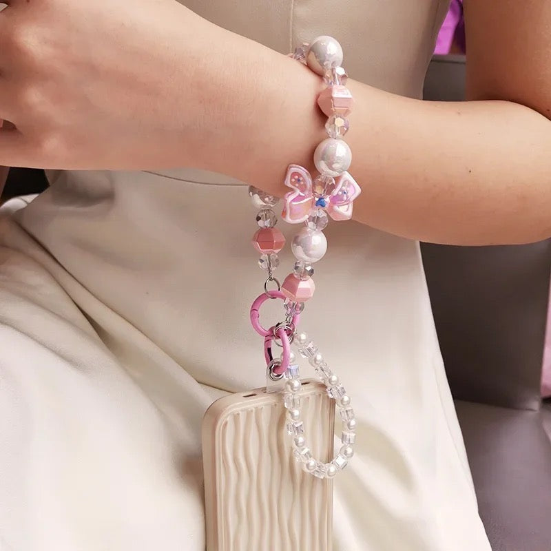 Colorful Fantasy Pearl Phone Lanyard