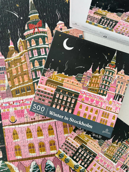 Galison Winter In Stockholm 500 Piece Puzzle