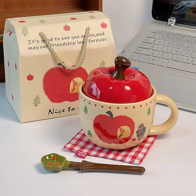 Cute Apple Ceramic Mug