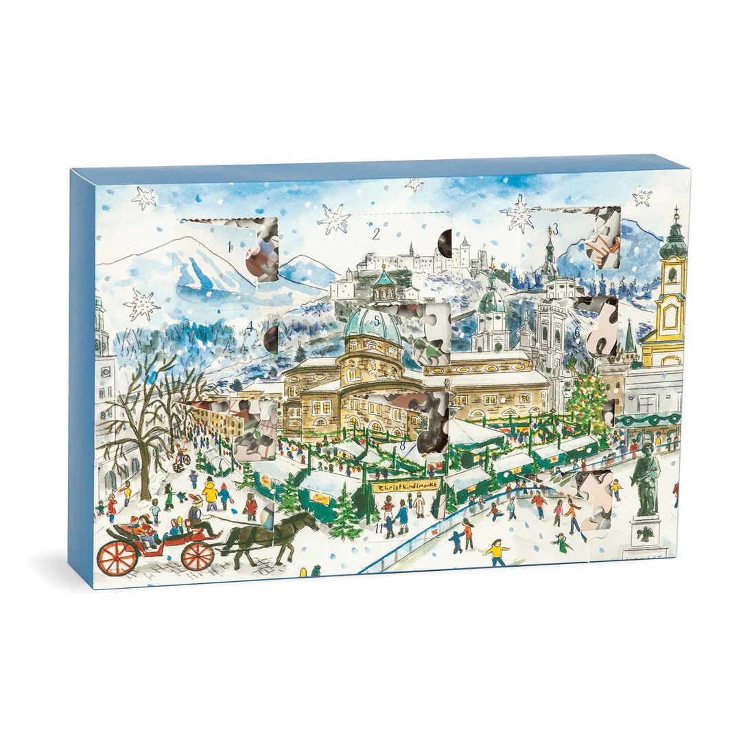 Michael Storrings 12 Days of Christmas Advent Puzzle Calendar Galison