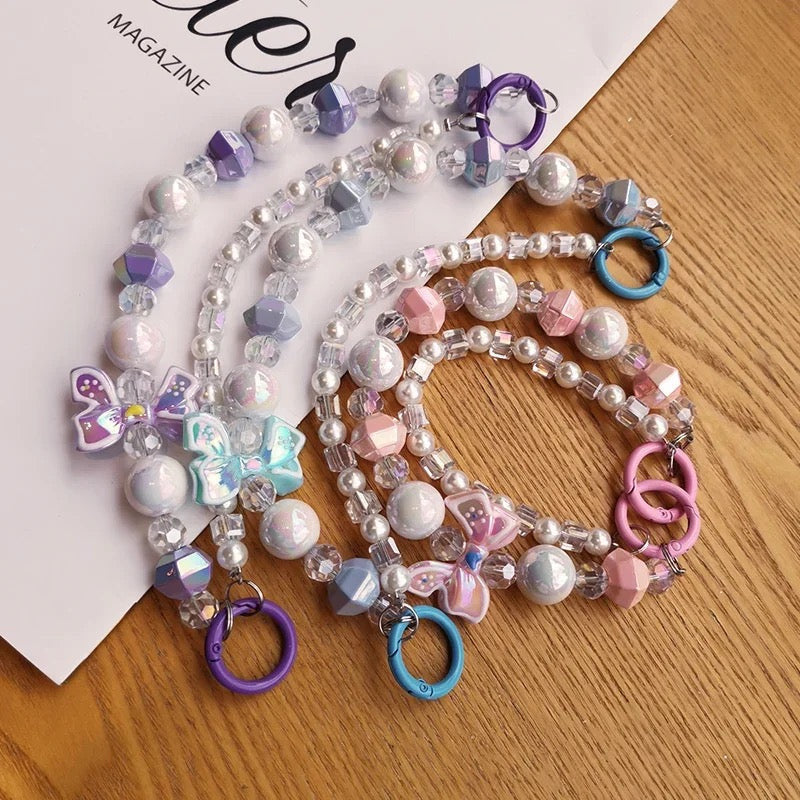 Colorful Fantasy Pearl Phone Lanyard