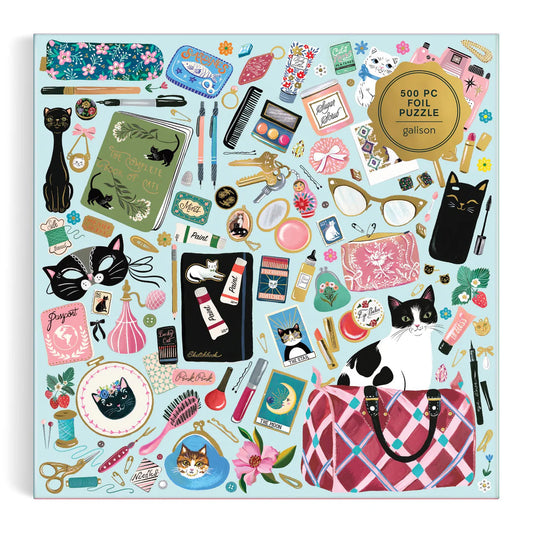 Purrfect Accessories 500 Piece Foil Puzzle Galison