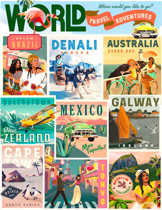 World Travel Adventures: 1000 Piece Puzzle