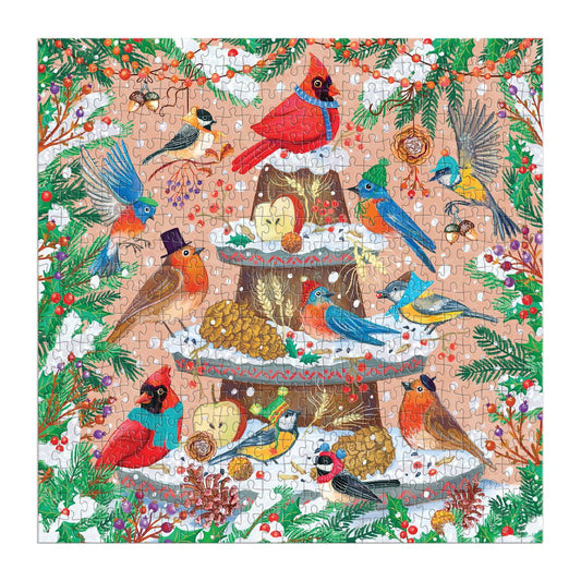 Festive Feathers 500 Piece Foil Puzzle Galison
