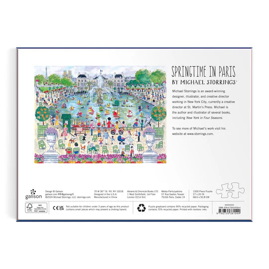 Michael Storrings Springtime in Paris 1000 Piece Puzzle Galison