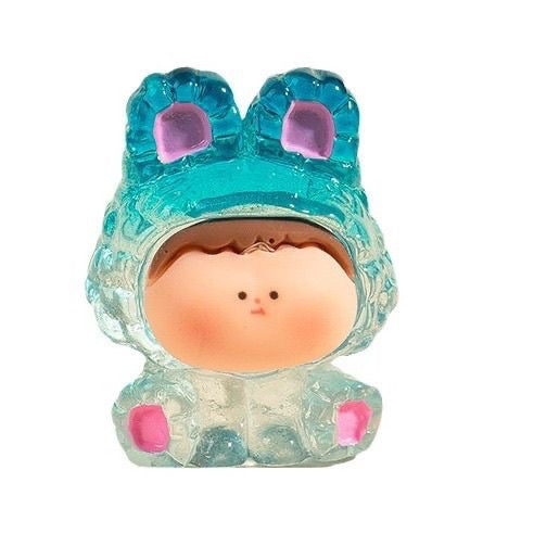 Crystal Bunny Resin Baby Figurines – DIY Charms & Cute Desk Decor