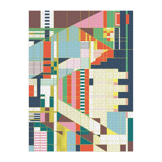Frank Lloyd Wright Hillside Curtain 1500 Piece Foil Puzzle Galison