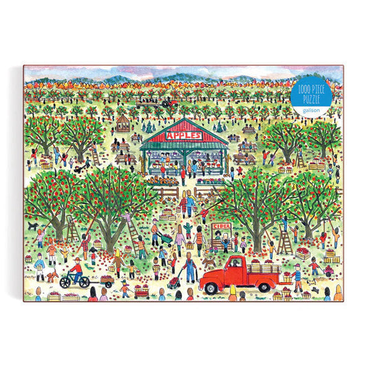 Michael Storrings Apple Pickin' 1000 Piece Puzzle Galison