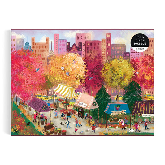 Joy Laforme Autumn at the City Market 1000 Piece Puzzle Galison