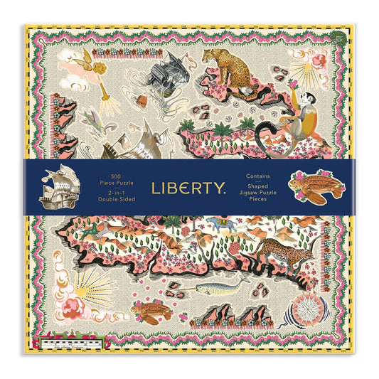 Liberty London Maxine Double-Sided 500 Piece Jigsaw Puzzle Galison