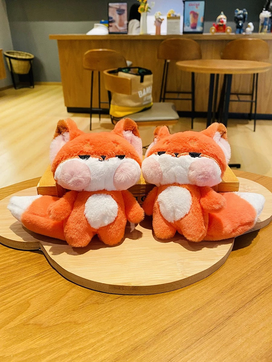 Cute Fox Plush Keychain – Kawaii Animal Charm & Gift for Her