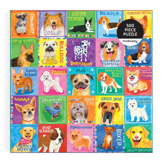 Pawsome Portraits 500 Piece Family Puzzle Mudpuppy