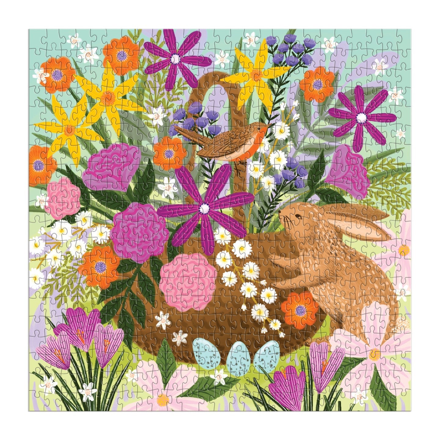 Good Puzzle Co. Basket Blooms 500 Piece Puzzle Galison