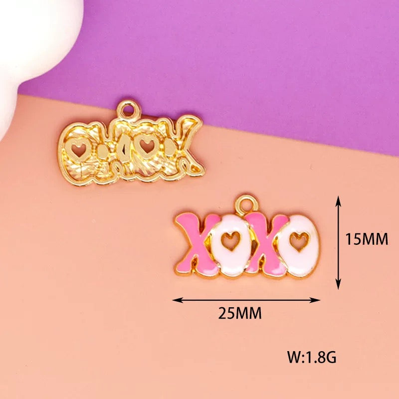 Charming Love-Themed Alloy Charms for Jewelry Making