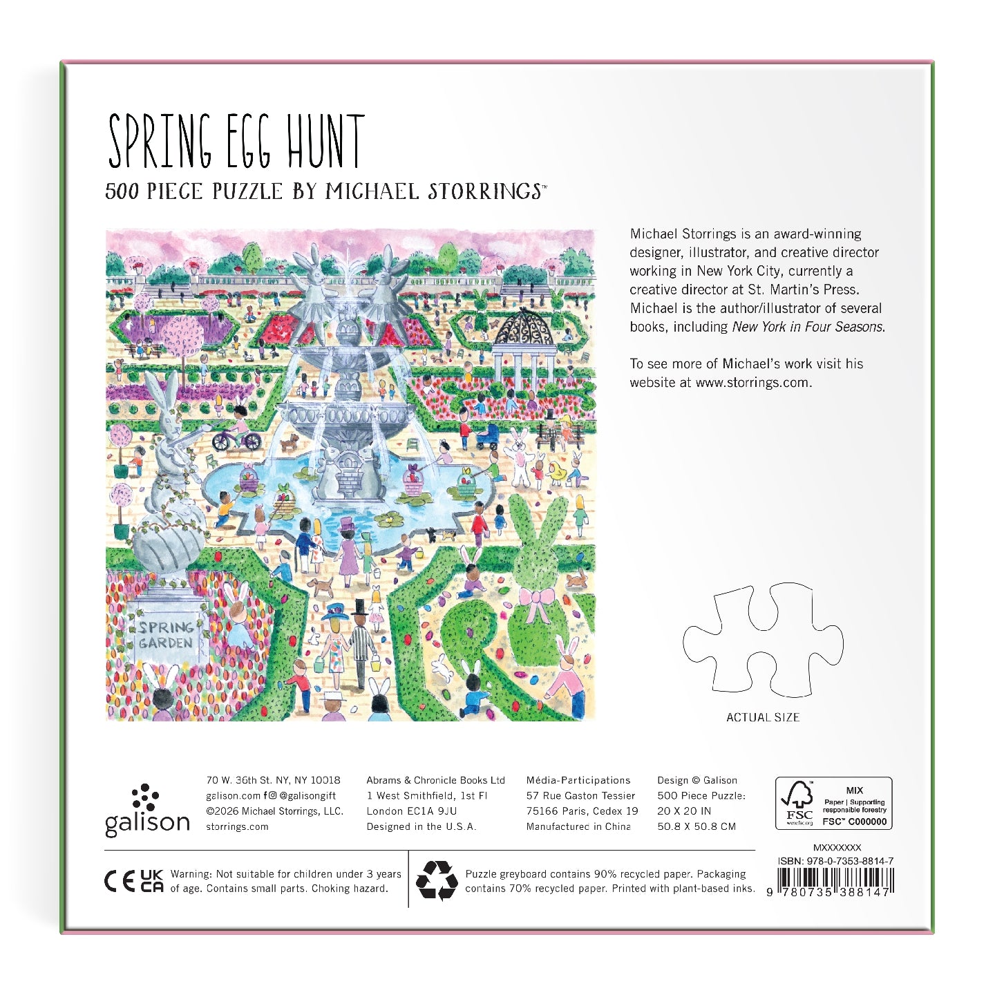 Michael Storrings Spring Egg Hunt 500 Piece Puzzle