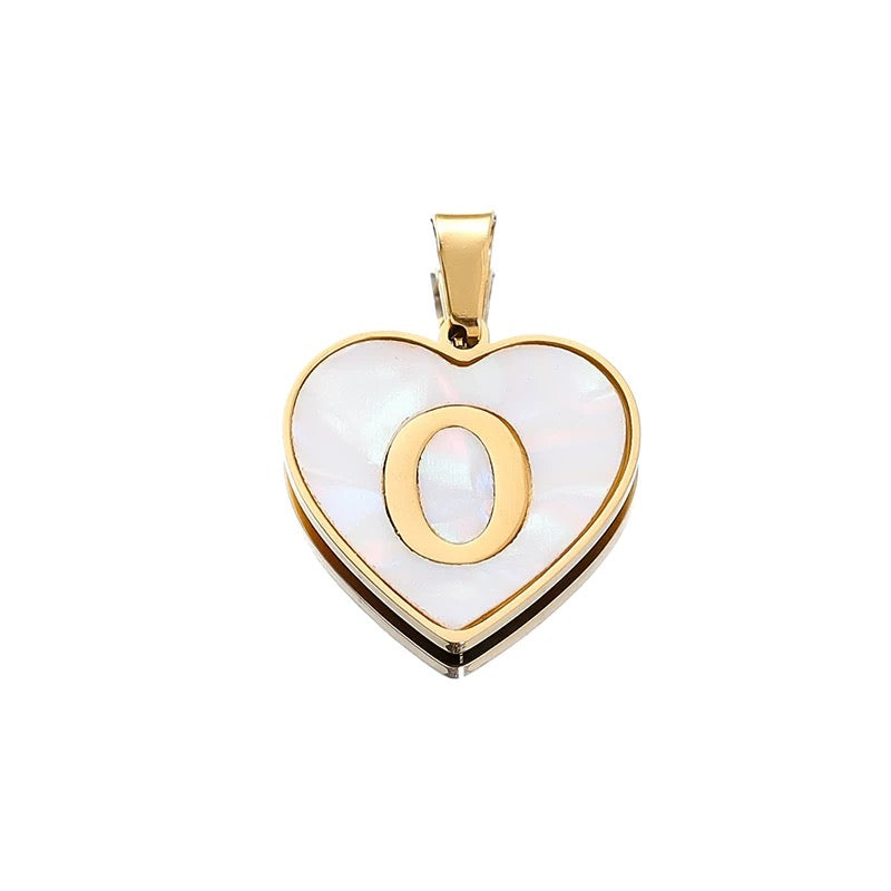 Elegant Heart Alphabet Charms for Jewelry Making
